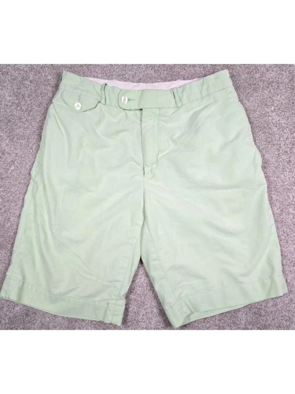 Polo Ralph Lauren Chino Shorts Embroidered Dog Flat Front Golf Preppy Men's 32